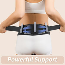 Laden Sie das Bild in den Galerie-Viewer, Breathable Slim Back Brace Belt for Men and Women Under Clothes - Lightweight and Thin Lumbar Support for Lower Back Pain, Sciatica, Herniated Disc and Scoliosis Relief, Dual Adjustable Compression-L