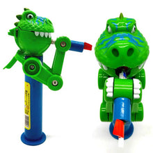 Load image into Gallery viewer, Tricky Toy Robot Dinosaur Lollipop