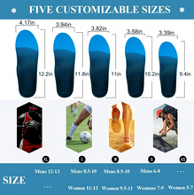 Cargar imagen en el visor de la galería, Unisex Full Length Arch Support Insoles