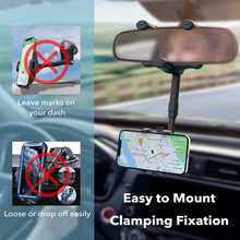 Cargar imagen en el visor de la galería, Universal Rearview Mirror Phone Holder for Car