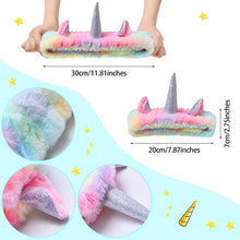 Load image into Gallery viewer, Rainbow Unicorn Wash Face Hair Holder