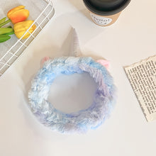 Load image into Gallery viewer, Rainbow Unicorn Wash Face Hair Holder