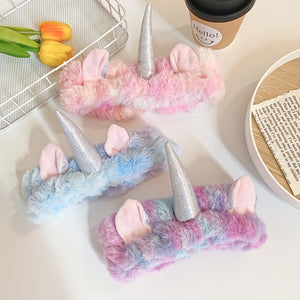 Rainbow Unicorn Wash Face Hair Holder