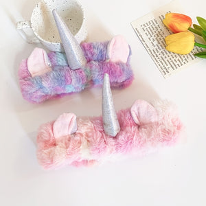 Rainbow Unicorn Wash Face Hair Holder