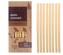 Load image into Gallery viewer, Natural Reed Straws - Pack of 250